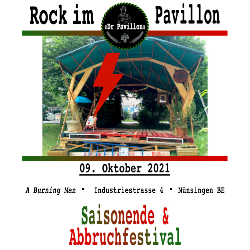 Flyer vom Rock im Pavillon